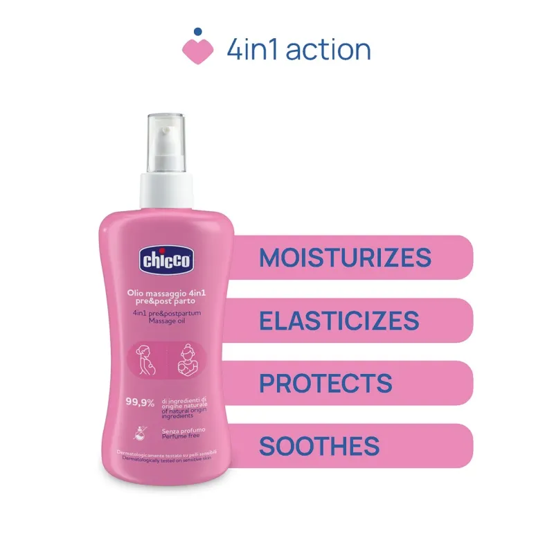 Chicco – Óleo Massagem 4 em 1 – Pré/Pós Parto - Image 4