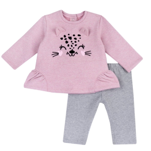 Chicco – Conjunto Camisola+Calças – Tigre Rosa