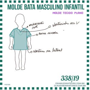 Molde Bata Masculino Infantil 338/19