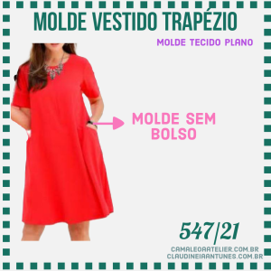 Molde Vestido Trapézio 547/21