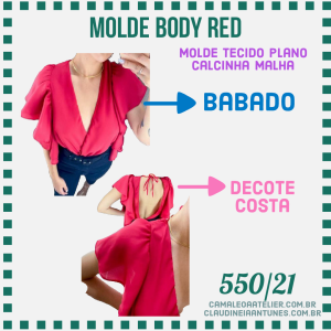 Molde Body Red em Tecido Plano 550/21