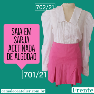 Molde Saia Rosa com Prega 701/21