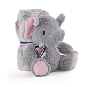 Perletti – Conjunto Peluche+Manta – Elefante Allie