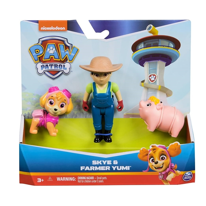 Patrulha Pata – Pack 3 Figuras – Skye e Agricultora Yumi - Image 2