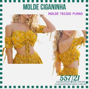 Molde Cropped Ciganinha 557/21