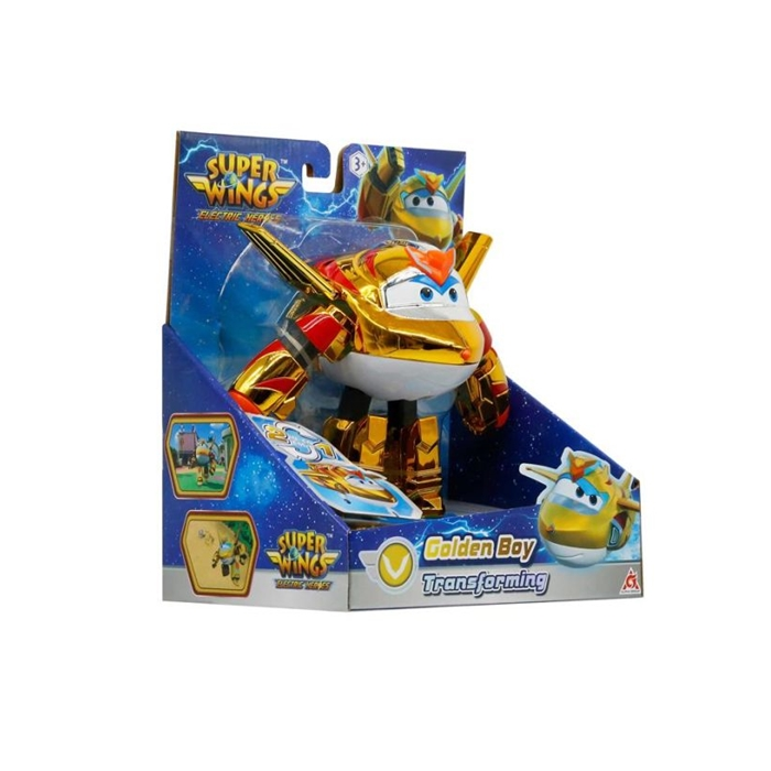 Super Wings – Electric Heroes – Veículos Deluxe Golden Boy