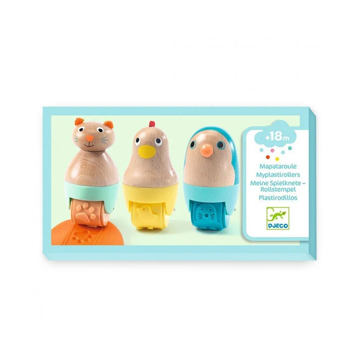 Djeco – Myplastirollers – Carimbos Rolantes de Animais Para Plasticina