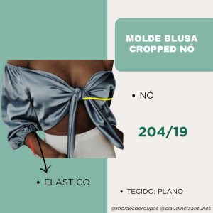 Molde Blusa Cropped Nó 204/19