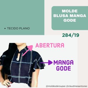 Molde Blusa Manga Gode 284/19