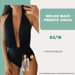 Molde Maiô frente unica 62/18