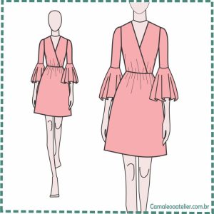 Molde Vestido Decote Transpassado 138/19