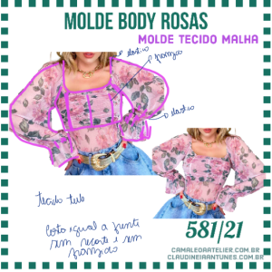 Molde Body Rosas 581/21