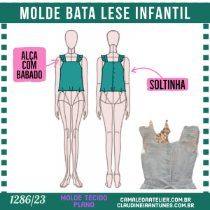 Molde Bata Lese Infantil 1286/23