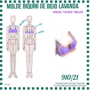 Molde Biquini de Bojo Lavanda 910/21