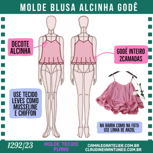 Molde Blusa Alcinha Gode 1292/23