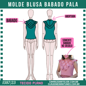 Molde Blusa Babado Pala 1387/23
