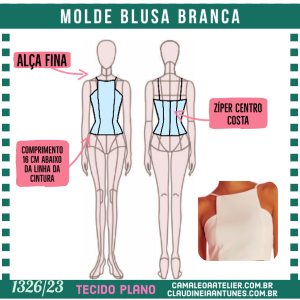 Molde Blusa Branca 1326/23