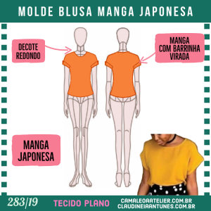 Molde Blusa Japonesa 283/19