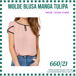 Molde Blusa Manga Tulipa 660/21