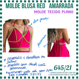 Molde Blusa Red Amarrada 645/21
