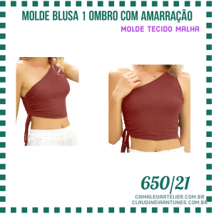 Molde Blusa1 Ombro com Amarração 650/21