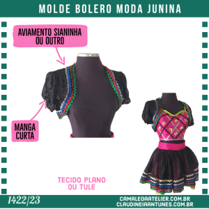Molde Bolero Moda Junina 1422/23