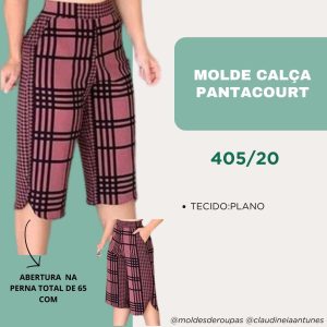 Molde Calça Pantacourt 405/20