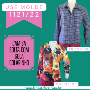 Molde de Camisa Feminina Solta 1121/22