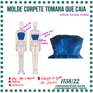 Molde Corpete Tomara Que Caia 1138/22