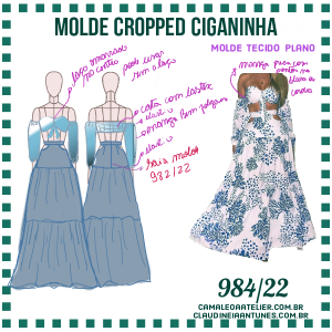 Molde Cropped Ciganinha 984/22