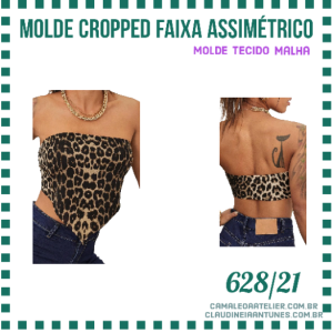 Molde Cropped Faixa Assimétrico 628/21