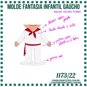 Molde Fantasia Infantil Gaucho 1173/22