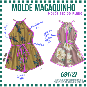 Molde Macaquinho Curto 691/21