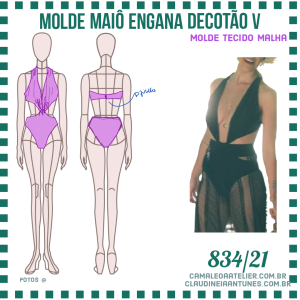 Molde Maiô Engana Decotão V 834/21