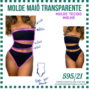 Molde Maiô Transparente 595/21