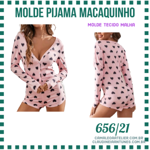 Molde Pijama Macaquinho 656/21