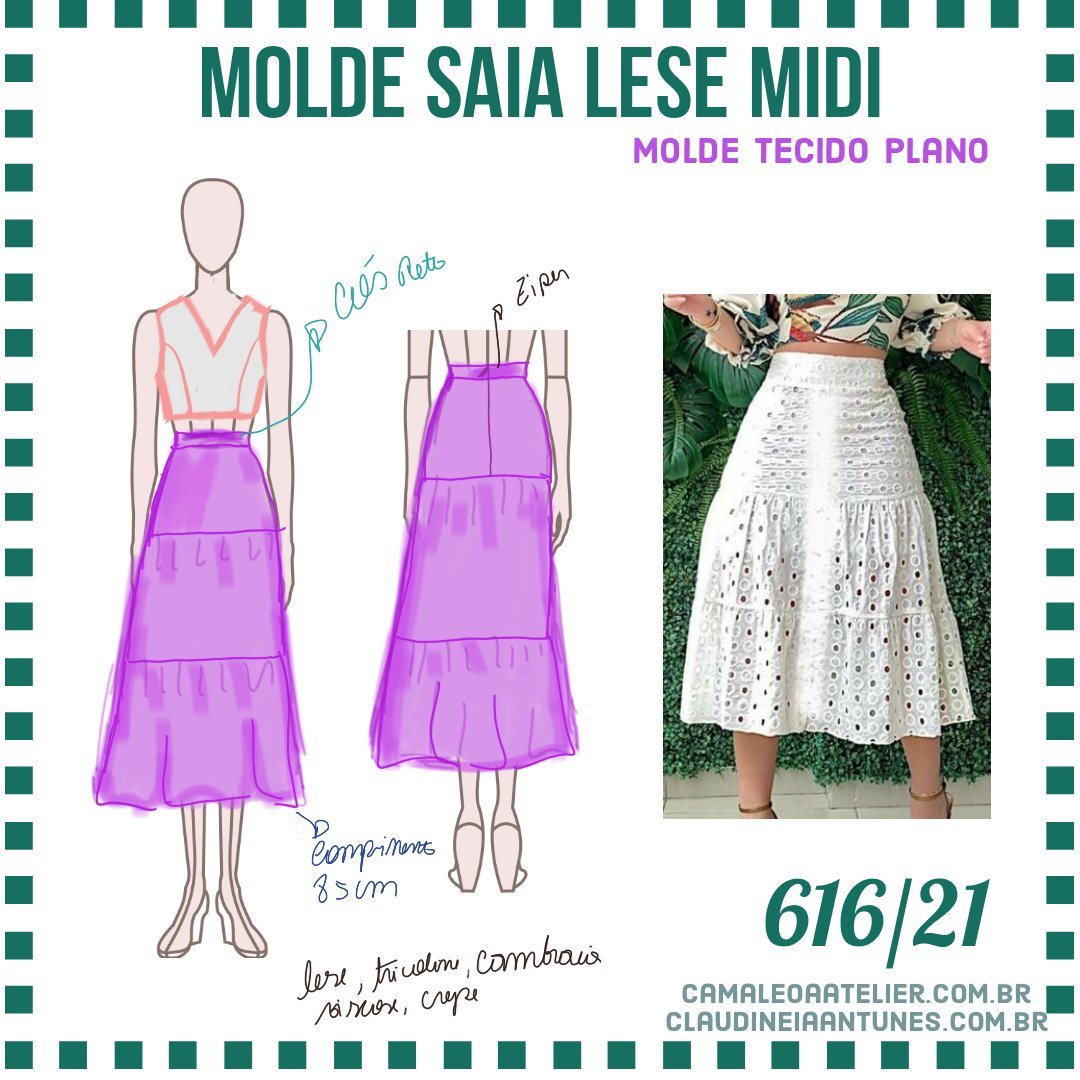 Molde Saia Lese Midi 616/21 - Image 2