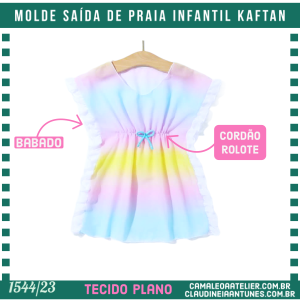 Molde Saida de Praia Infantil Kaftan 1544/23