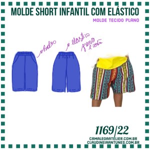 Molde Short Infantil com Elástico 1169/22