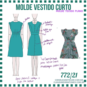 Molde Vestido Curto 772/21