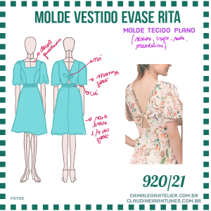Molde Vestido Evasê Rita 920/21