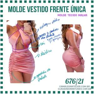 Molde Vestido Frente Unica 676/21