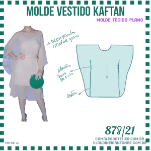 Molde Vestido Kaftan 878/21