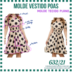 Molde Vestido Poas 632/21