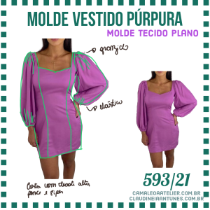 Molde Vestido Púrpura 593/21