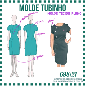 Molde Vestido Tubinho 698/21
