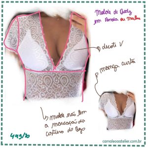 Molde Body em Renda 449/20