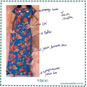 Molde Vestido Longo em Malha 498/20