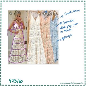 Molde Vestido Renda Longo 473/20