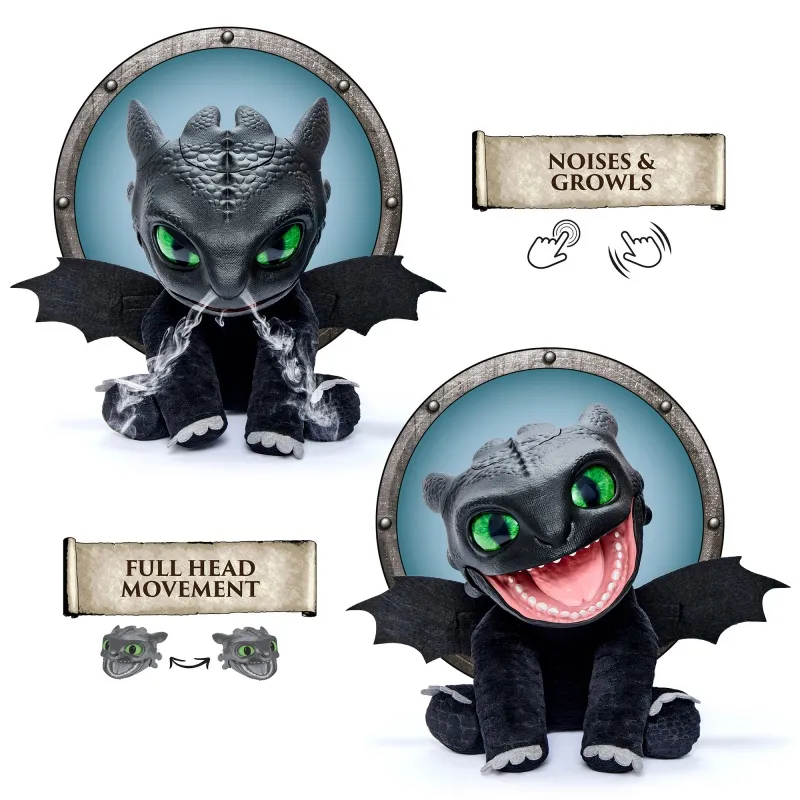 Como Treinar o Teu Dragão – Peluche Interativo – Real FX Toothless - Image 7